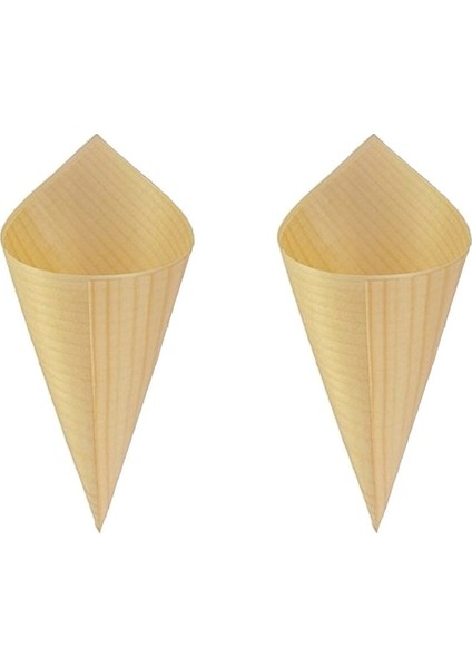 15X10X10CM 25 Adet Yemek Masası Dekor Dondurma Külahları Şeker Tek Kullanımlık Koniler Gıda Dondurma Bambu (Yurt Dışından) fiyatları