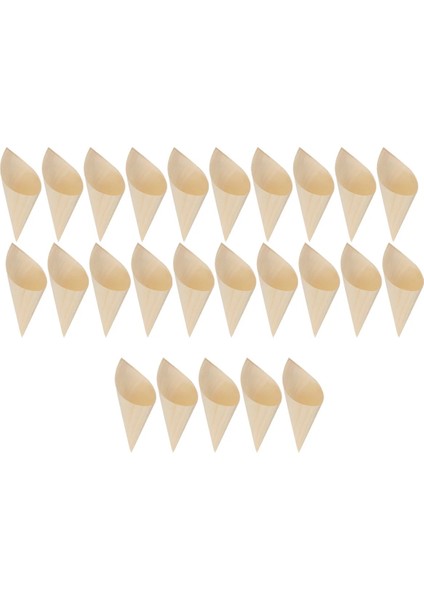 15X10X10CM 25 Adet Yemek Masası Dekor Dondurma Külahları Şeker Tek Kullanımlık Koniler Gıda Dondurma Bambu (Yurt Dışından) modelleri