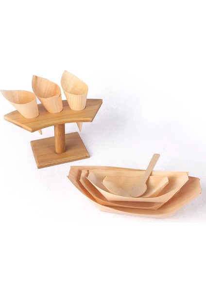 15X10X10CM 25 Adet Yemek Masası Dekor Dondurma Külahları Şeker Tek Kullanımlık Koniler Gıda Dondurma Bambu (Yurt Dışından) indirimleri