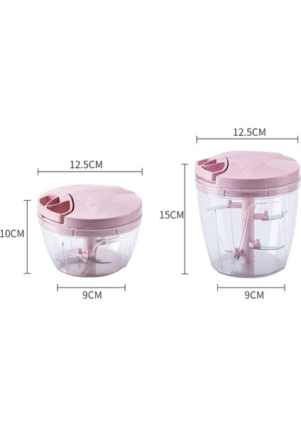 Pink-L Manuel Kıyma Makinesi Mutfak Robotları Yiyecek Parçalayıcı Kıyma Mikser Blender Et Doğrama Meyve Sebze Fındık Mini Işlemci Mutfak (Yurt Dışından) modelleri