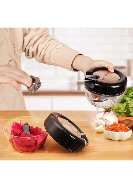Lotus Kısa Manuel Gıda Parçalayıcı Çekme Dize Sebze Doğrayıcı Meyve Kuruyemiş Soğan Kıyıcı El Çekme Kıyma Blender Mikser Mutfak Aletleri Cocina (Yurt Dışından) fiyatları