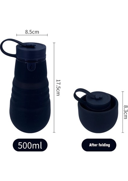 Stil 4 350-500ML 500 Katlanır Su Şişesi Katlanabilir Silikon Bardak Kahve Içme Kupa Katlanabilir Spor Seyahat Kupa Yeniden Kullanılabilir Depolama Su Şişesi (Yurt Dışından) fiyatları
