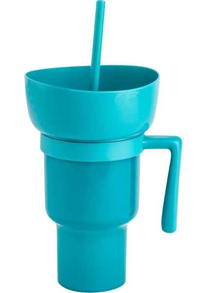 Bu2 2 In 1 Samanlı Snack Tumbler Sızdırmaz Snack Kupası Yetişkinler Için Yeniden Kullanılabilir Aperatif ve Içecek Kupası Snack Yaylı Stadyum Tumbler (Yurt Dışından) indirimleri