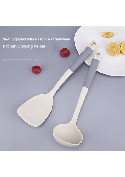 Gök Mavisi Kepçe Mutfak Tavada Kızartma Spatula Rahat Kavrama Yüksek Sıcaklık Dayanımı Yapışmaz Spatula Yemek Kaşığı Mutfak Aksesuarları (Yurt Dışından) modelleri