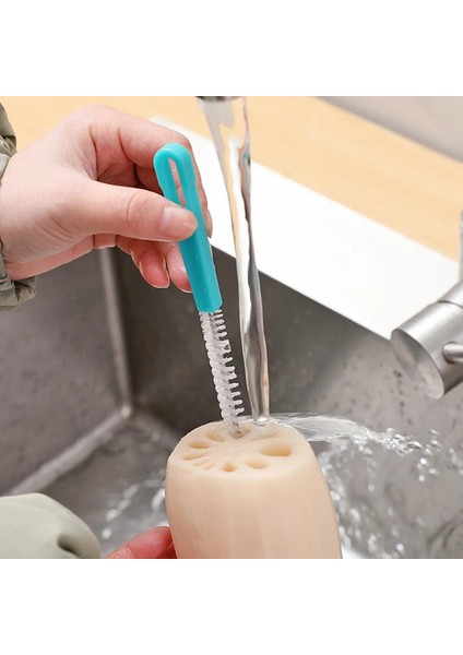 Yeşil 5 Adet Uzun Çim Samanı Temizleyici Esnek Hortum Fırçası Naylon Boru Tüp Biberon Fırçaları Su Bardağı Lotus Kök Deliği (Yurt Dışından) fırsatları