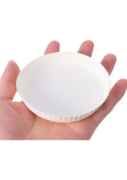 Beyaz 50 Adet Kahve Tek Kullanımlık Bardak Beyaz Kağıt Kapaklı Cam Seyahat Kahve Kupa Kağıt Çorba Bardağı Kapaklı Bardak Içecekleri Kapakları (Yurt Dışından)