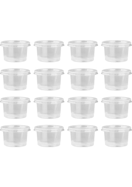 B 100 Adet 50 Adet / 100 Adet 140 ml Dondurma Kavanozları Kutusu Servis Kaseleri Tatlı Kaseler Tek Kullanımlık Parti Plastik Şeffaf Puding Tatlı Bardak (Yurt Dışından)