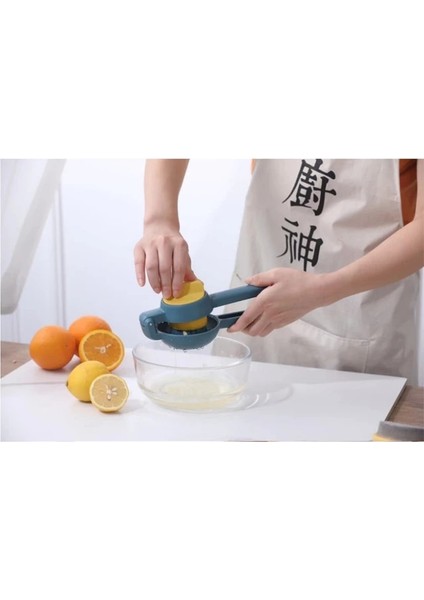 Mavi Manuel Sıkacakları Limon Sıkacağı Plastik Meyve Aracı El Basın Sıkacağı Taze Meyve Manuel Işlemciler Mutfak Aletleri (Yurt Dışından)