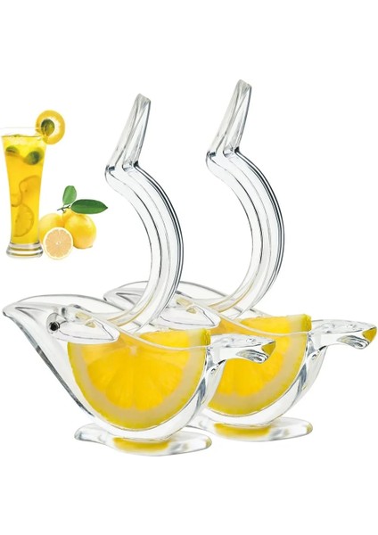 2 Adet Akrilik Limon Dilim Sıkacağı Kuş El Sıkacağı Narenciye Kireç Portakal Meyve Suyu Presi Manuel Sıkma Metal Mutfak Gereçleri (Yurt Dışından) modelleri