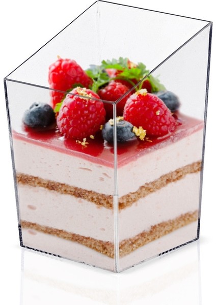 Gösterildiği Gibi 16 Adet 8/16 Adet 85 ml Plastik Mini Dondurma Tatlı Bardağı Sofra Mousse Bardak Jöle Yoğurt Tatlı Noel Partisi Için Verilen (Yurt Dışından)