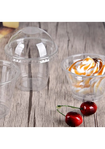 Şeffaf 20 Adet Tek Kullanımlık Tatlı Bardağı Cheesecake Taşınabilir Kek Kutusu Tatlı Kase Kek Ambalaj Kutusu Plastik Yoğurt Bardağı Mini Kek Hediye Kutuları (Yurt Dışından)