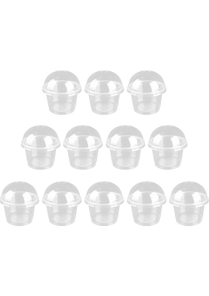 Şeffaf 20 Adet Tek Kullanımlık Tatlı Bardağı Cheesecake Taşınabilir Kek Kutusu Tatlı Kase Kek Ambalaj Kutusu Plastik Yoğurt Bardağı Mini Kek Hediye Kutuları (Yurt Dışından)