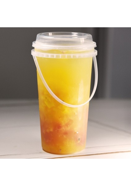 1000ML 1 Adet Plastik Kapaklı Bardaklar Büyük Kapasiteli 700ML/1000ML Kova Taşınabilir Süt Çay Bardağı Kapaklı ve Pipetli Şeffaf Bardaklar Yeniden Kullanılabilir (Yurt Dışından)