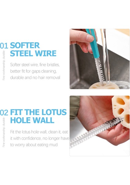 Yeşil 5 Adet Uzun Çim Samanı Temizleyici Esnek Hortum Fırçası Naylon Boru Tüp Biberon Fırçaları Su Bardağı Lotus Kök Deliği (Yurt Dışından) indirimleri