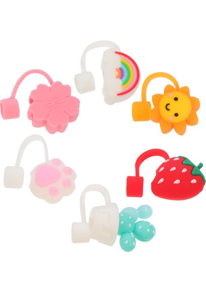 Çeşitli Renk 13.8x6 Adet Yaratıcı Saman Sahne Çevre Dostu Saman Fişleri Toz Geçirmez Komik Saman Kapakları (Yurt Dışından) fiyatları