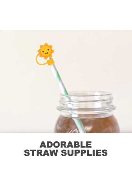 Çeşitli Renk 13.8x6 Adet Yaratıcı Saman Sahne Çevre Dostu Saman Fişleri Toz Geçirmez Komik Saman Kapakları (Yurt Dışından) fırsatları