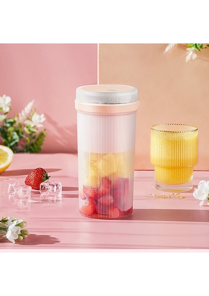 Gri Mini Sıkacağı Çok Fonksiyonlu Ev Suyu Sebze Fincan USB Şarj Taşınabilir Blender Elektrikli Meyve Sıkacağı 350 ml Mutfak Malzemeleri (Yurt Dışından)