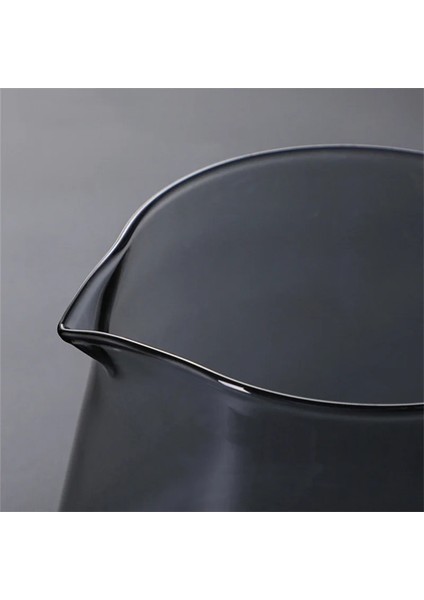 Gri Isıya Dayanıklı Cam Cezve El Damla Kahve Su Isıtıcısı Çay Sürahi Süt Sürahisi 600 ml V Şekli Emzik Sürahi Bira Fincan Coffeeware (Yurt Dışından)