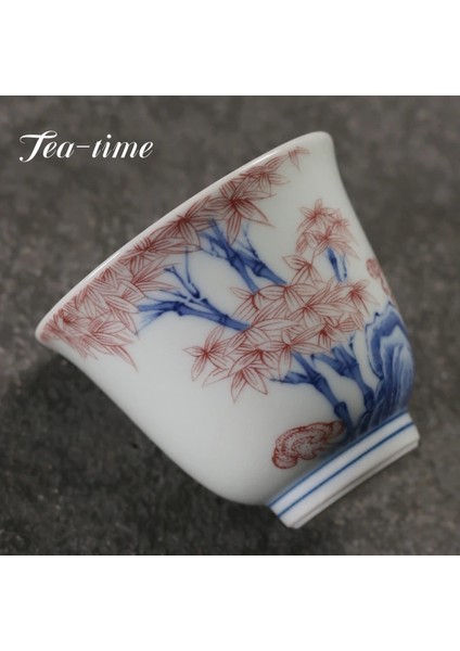 2 Adet 6x5.2 cm 50 ml 2 Adet/takım 50 ml Antik Mavi ve Beyaz Seramik Çay Bardağı Retro Uzun Ömür Şeftali Sanat Küçük Usta Fincan Chazhan Ev Kung Fu Çay Seti (Yurt Dışından) fırsatları