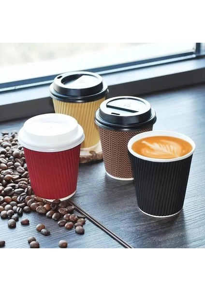 D 100 Adet 100 Adet/paket 4 Oz Kağıt Bardak Tek Kullanımlık Kraft Kahve Fincanı Sıcak Içme Parti Malzemeleri (Yurt Dışından)