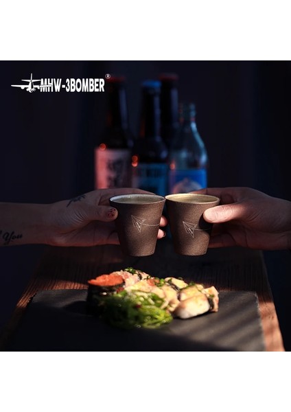 Siyah Mhw-3bomber Kış Kahve Fincanları 120 ml Seramik Kupalar Porselen Barista Aksesuarları Araçları Yeniden Kullanılabilir Espresso Lungo Düz Beyaz Latte (Yurt Dışından) fırsatları
