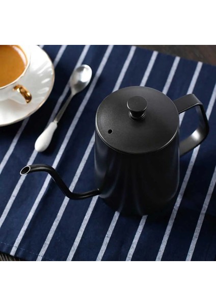 Gümüş 350 ml Kahve Yapmak Tencere Coffeeware Barista Moka Sürahi Espresso Profesyonel Su Isıtıcısı Kaz Bacalı Gıda Sınıfı Paslanmaz Çelik Ince Boyun Ağız (Yurt Dışından) modelleri
