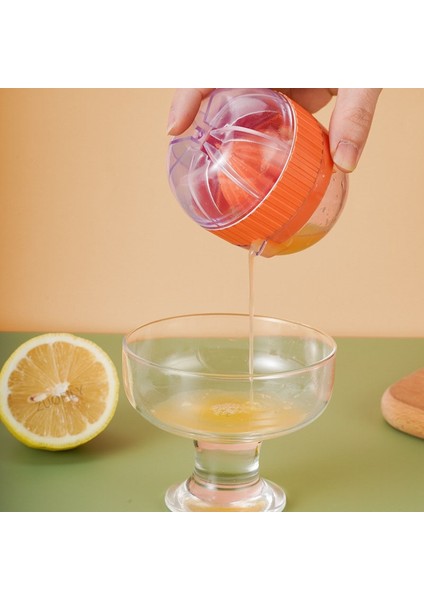 Style1 Turuncu Manuel Taşınabilir Narenciye Sıkacağı Mutfak Aletleri Plastik Portakal Limon Sıkacağı Meyve Sıkacağı Sıkacağı Makinesi Bardak Mutfak Aksesuarları (Yurt Dışından) fırsatları