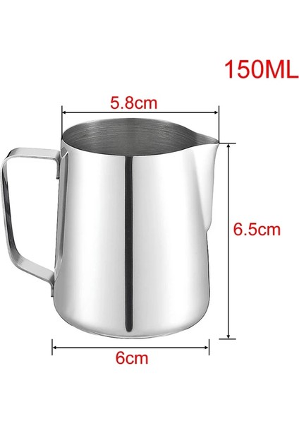 600ML Süt Köpürtme Sürahisi Paslanmaz Çelik Sürahi Kahve Kaşıkları Köpürtücü Vapur Bardak Köpük Yapma Latte Sanat Chai Cappuccino Sıcak Çikolata (Yurt Dışından)