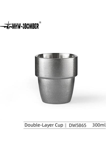 Kahve Fincanları 300ML Çift Duvar Paslanmaz Çelik Kahve Kupaları 300ML Yalıtımlı Espresso Bardakları Cappuccino Bardakları Için Çay Latte Chic Ev Barista Aksesuarı (Yurt Dışından) fiyatları