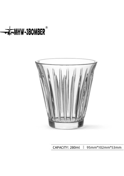 280 ml Mhw-3bomber Wright Fincan Kahve Bardağı Haşlanma Önleyici Çeşitli Kapasiteler Barista Araçları Aksesuarları Latte Cappucciono Espresso Kupa (Yurt Dışından)