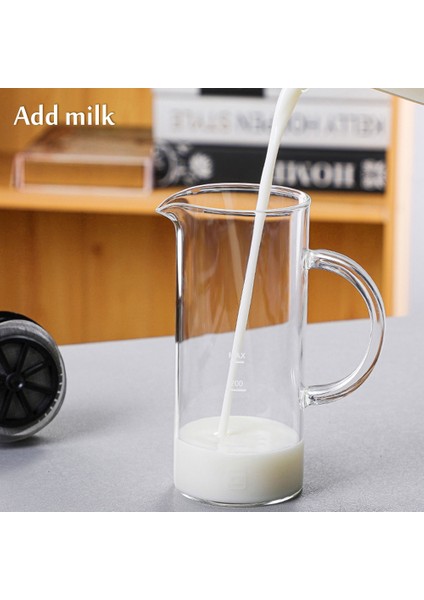 Beyaz Manuel Süt Köpürtücü Cam Süt Köpürtücü Cezve Cam Örgü Fransız Basın Kahve Makinesi Frother Sürahi Mikser Kreması Mutfak Aletleri (Yurt Dışından) fırsatları