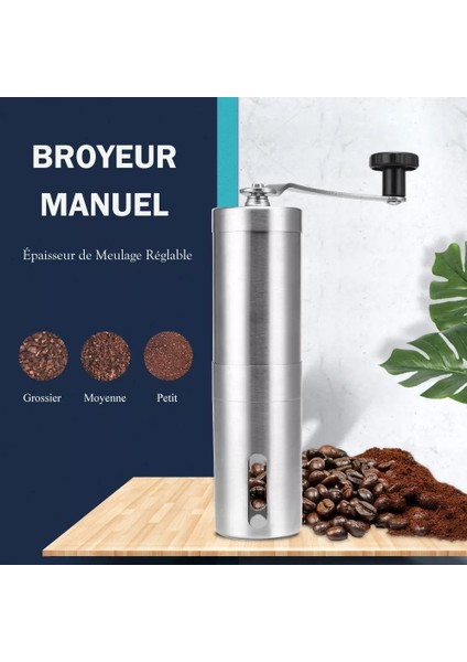 Manuel Öğütücü Taşınabilir Manuel Kahve Değirmeni Paslanmaz Çelik Espresso El Yapımı Kahve Çekirdeği Çapak Öğütücüler Değirmen Mini Kahve Aksesuarları Icafilas (Yurt Dışından) indirimleri