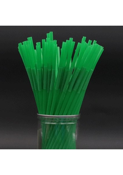Yeşil 100 Adet 23CM 100 Adet Payet 260MM Renk Siyah Beyaz Uzun Esnek Düğün Parti Malzemeleri Plastik Pipetler Mutfak Aksesuarları (Yurt Dışından)