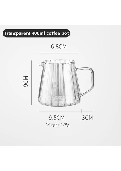 1 Adet Şeffaf-A 400/600ML Coffeeware Seti Damlatıcı Cezve Kahve Sunucusu Kahve Makinesi Bira 1-2 Adet Cam Bardak Filtre Bardak Huni Damla Kahve Seti (Yurt Dışından)
