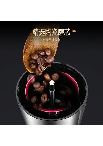 Ahşap Tahıl 6/8 Dişliler Manuel Kahve Öğütücü Çıkarılabilir Ayarlanabilir Taşınabilir Öğütücü Kahve Makinesi Seramik Taşlama Çekirdek Baharat Öğütücü 304 Abs (Yurt Dışından) modelleri