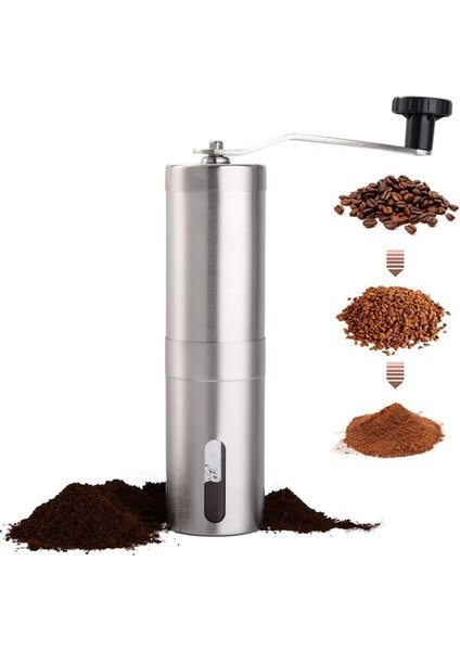 Orijinal Renk Taşınabilir Manuel Kahve Değirmeni Paslanmaz Çelik Seramik Taşlama Çekirdek Çıkarılabilir Profesyonel Kahve Çekirdeği Öğütücü (Yurt Dışından) fiyatları