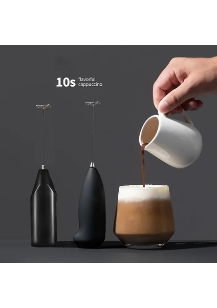 Mavi Elektrikli Süt Köpürtücü Kahve Mikser El Köpürtücü Cappuccino Yumurta Karıştırıcı Taşınabilir Blender Mutfak Çırpma Aracı Espumador Leche (Yurt Dışından)