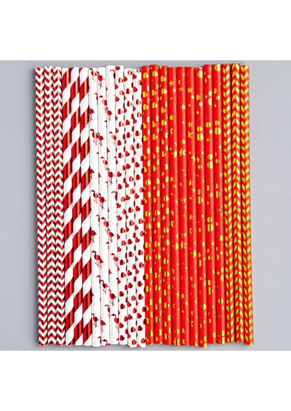 200 Adet (8 Paket) Kağıt Parti Pipetleri (Yurt Dışından)