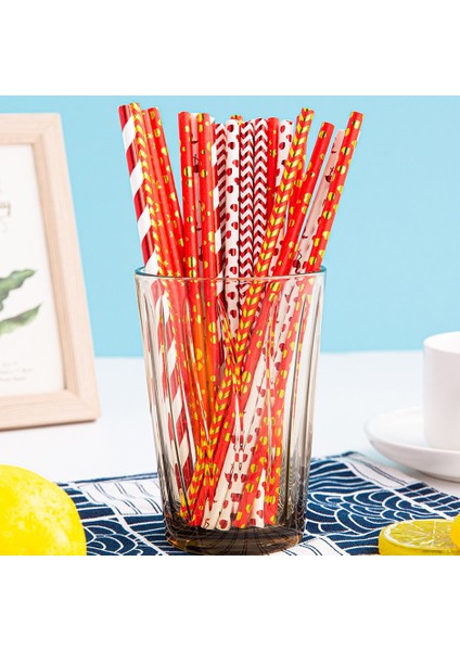200 Adet (8 Paket) Kağıt Parti Pipetleri (Yurt Dışından)