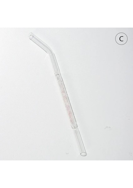 Pembe Kristal Doğal Kristal Çakıl Cam Pipet Ametist Enerji Sağlık Içecek Saman Dekorasyon Aile Içme Gereçleri 1 Adet (Yurt Dışından)