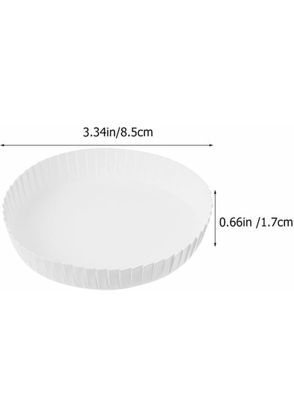 8.5x8.5x1.7cm 50 Adet Tek Kullanımlık Kağıt Bardak Kapağı Espresso Bardakları Kahve Kapakları Istiflenebilir Seyahat Kapakları (Yurt Dışından)