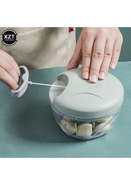 500ML 1 Adet Ev Manuel Kıyma Makinesi Çok Fonksiyonlu El Çekilmiş Meyve Sıkacağı Blender 5 Bıçaklı Mutfak Robotları Et Kıyma Mutfak Gereçleri (Yurt Dışından)