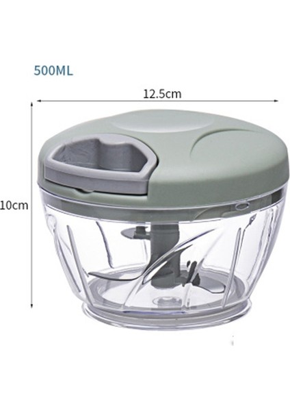 500 ml Yeşil Manuel Döndür Kıyma Makinesi Sebze Kesici Sarımsak Kıyıcı Havuç Dilimleme Meyve Kırıcı Karıştırıcılar Mutfak Gadget Araçları (Yurt Dışından) fiyatları