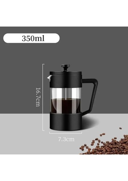 350ML 350 600 1000ML Fransız Basın Kahve Makinesi Yüksek Borosilikat Cam Ev Kahve Bira Makinesi Süt Köpüğü Köpürtücü Barista Çay Makinesi (Yurt Dışından)