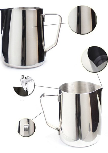1000 ml Süt Sürahi Espresso Köpürtme Barista Süt Latte Sürahi Kahve Kahve Aksesuarları Çelik Sürahi Mutfak Köpürtme Paslanmaz Zanaat (Yurt Dışından) fırsatları