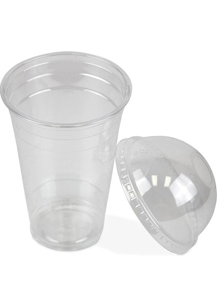 700 ml 24 Oz 50 Adet 720 ml Şeffaf Plastik Tek Kullanımlık Bardak Kubbe Kapaklı Buzlu Soğuk Içecek Kahve Çay Suyu Smoothie Kabarcık Boba Frappucino, Büyük Boy (Yurt Dışından) fiyatları