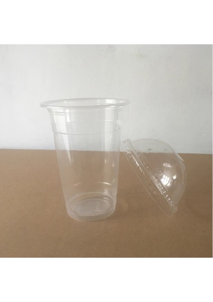 700 ml 24 Oz 50 Adet 720 ml Şeffaf Plastik Tek Kullanımlık Bardak Kubbe Kapaklı Buzlu Soğuk Içecek Kahve Çay Suyu Smoothie Kabarcık Boba Frappucino, Büyük Boy (Yurt Dışından) modelleri