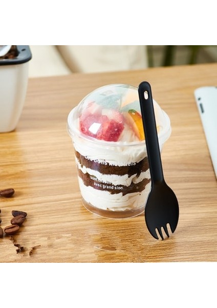 Bir 50 Adet/paket 200 ml Köpük Fincan Tatlı Puding Tek Kullanımlık Plastik Kek Fincan Tatlı Paketi Pişirme Malzemeleri (Yurt Dışından)