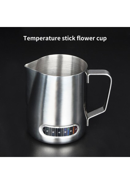 600ML Latte Süt Köpürtme Sürahileri Entegre Termometreli Latte Art Sürahisi Paslanmaz Çelik Krema Sıcaklığı Espresso Buharlama Sürahileri (Yurt Dışından) fiyatları