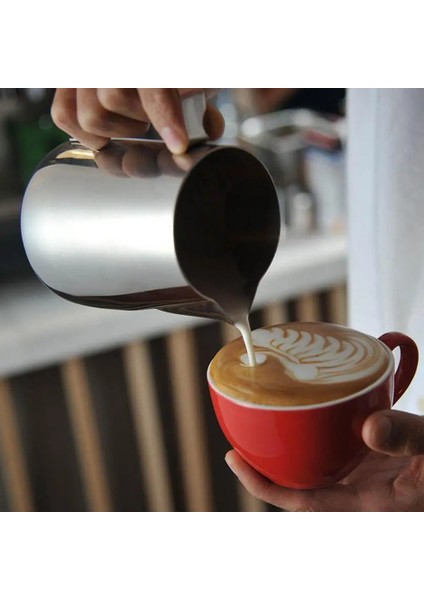 600ML Latte Süt Köpürtme Sürahileri Entegre Termometreli Latte Art Sürahisi Paslanmaz Çelik Krema Sıcaklığı Espresso Buharlama Sürahileri (Yurt Dışından) modelleri